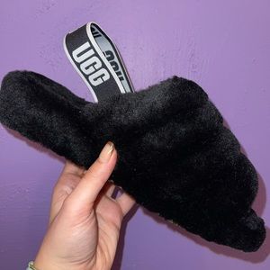 UGG Women’s Fluff Yeah Slides - Black